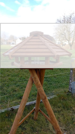 Ständer für grosse Futterhäuser dunkel